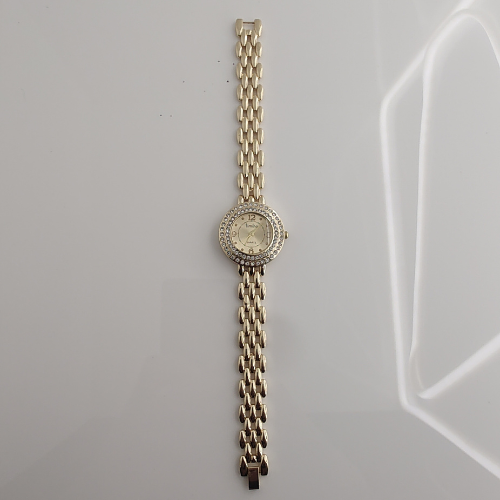 Timiho Ladies Gold Luxury Watch with Crystal Bezel