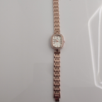 Riluns Rose Gold Oval Crystal Ladies Watch – Elegant & Luxurious