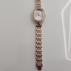 Riluns Rose Gold Oval Crystal Ladies Watch – Elegant & Luxurious