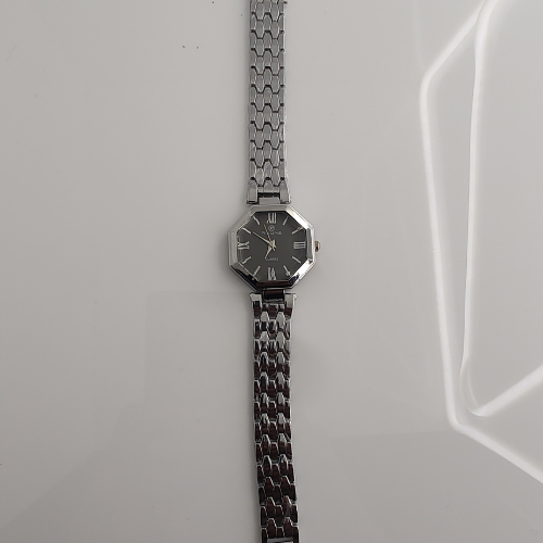 Riluns Silver Octagonal Ladies Watch – Modern Classic Elegance