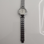 Riluns Silver Octagonal Ladies Watch – Minimalist Elegance