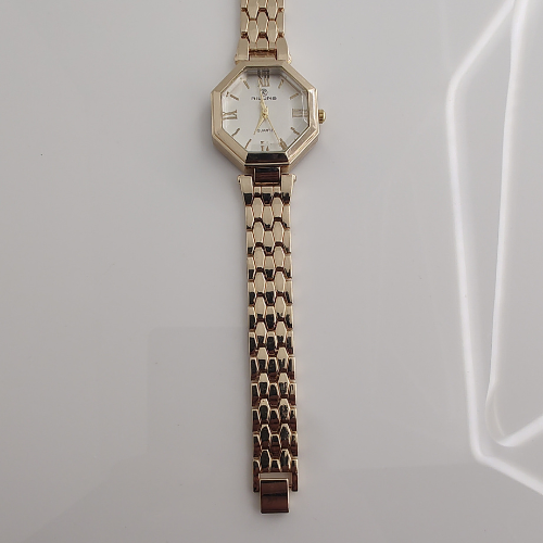 Riluns Gold Octagonal Ladies Watch – Timeless Geometric Elegance