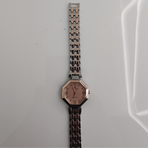 Riluns Two-Tone Rose Gold Octagonal Ladies Watch – Modern Luxury