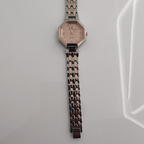 Riluns Two-Tone Rose Gold Octagonal Ladies Watch – Modern Luxury