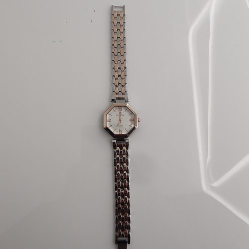 Riluns Two-Tone Rose Gold Octagonal Ladies Watch – Modern Luxury