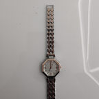 Riluns Two-Tone Rose Gold Octagonal Ladies Watch – Modern Luxury