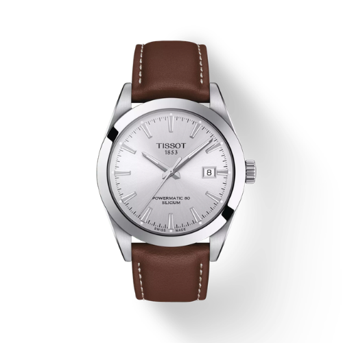 Powermatic 80 Silicium - Brown Leather Strap