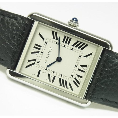 Cartier Tank Style Classic Roman Dial Watch