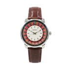 Roulette Dial Watch – Brown Leather Classic Edition