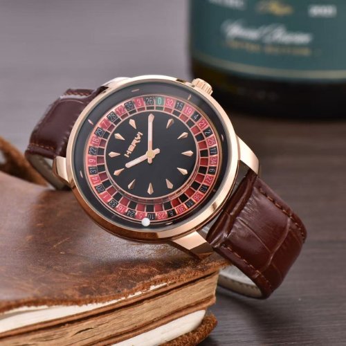 Roulette Dial Luxury Watch – Gold Edition