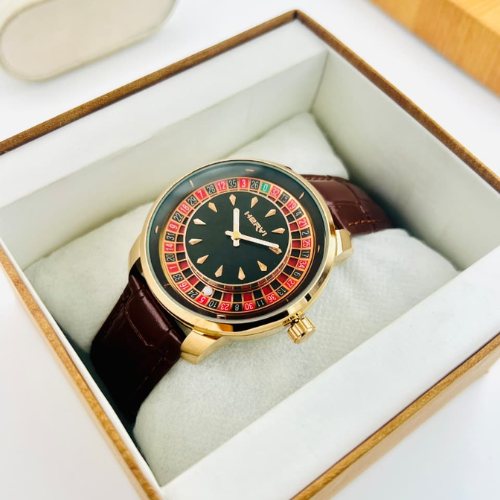 Roulette Dial Luxury Watch – Gold Edition