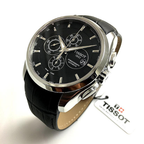 Tissot 1853 Automatic Chronograph – Black Leather Strap