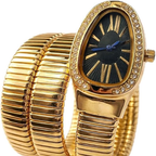 Luxury Gold Serpenti Style Watch – Statement Bracelet Design