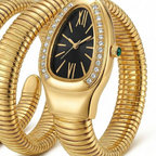 Luxury Gold Serpenti Style Watch – Statement Bracelet Design