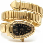 Luxury Gold Serpenti Style Watch – Statement Bracelet Design
