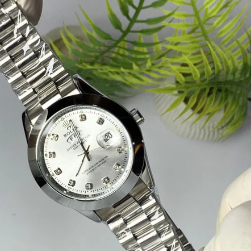Datejust Style Silver Dial Watch – Jubilee Bracelet