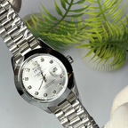 Datejust Style Silver Dial Watch – Jubilee Bracelet