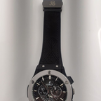 Hublot-Inspired Skeleton Chronograph – Black Rubber Strap | Bold Luxury Redefined
