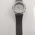 Hublot-Inspired Silver Chronograph – Premium Statement Watch | Modern Luxury & Precision