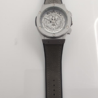 Hublot-Inspired Silver Chronograph – Premium Statement Watch | Modern Luxury & Precision