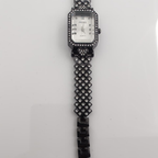 Prime Black Elegant Crystal Bracelet Watch – Timeless Glamour