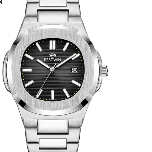 Bestwin Stainless Steel – Black Brushed Dial