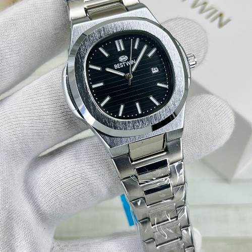 Bestwin Stainless Steel – Black Brushed Dial