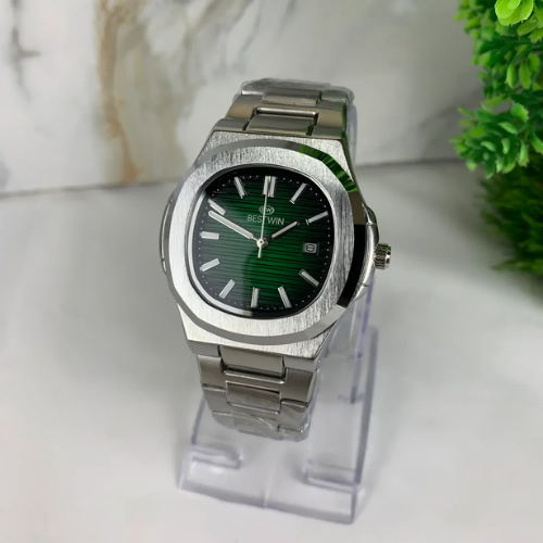 Bestwin Stainless Steel – Green Textured Dial