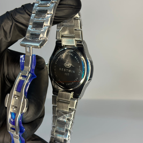 Bestwin Stainless Steel – Black Brushed Dial