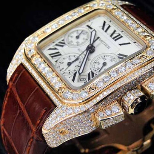 Cartier-Inspired Luxury Square Dial