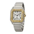 Cartier Luxury Square Chronograph Stainless Steel