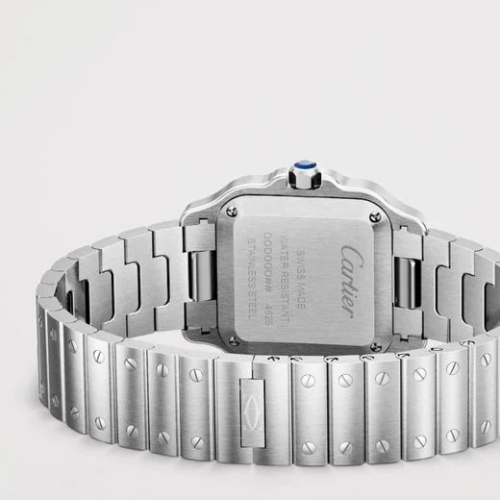 Cartier Luxury Square Chronograph Stainless Steel