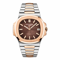 Patek Philippe Two-Tone Stainless Steel - Brown Textured Dial