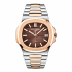 Patek Philippe Two-Tone Stainless Steel - Brown Textured Dial