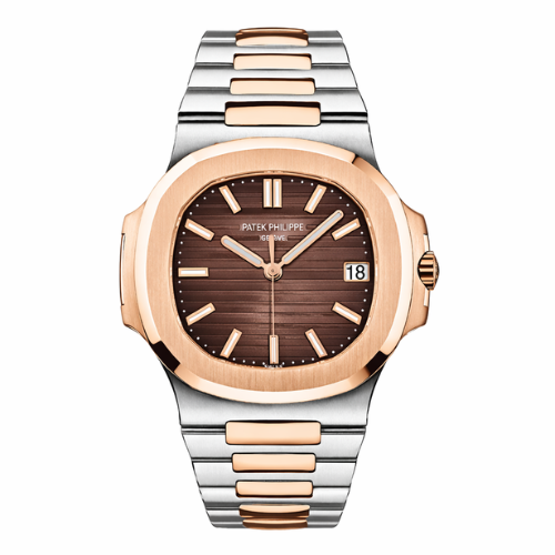Patek Philippe Two-Tone Stainless Steel - Brown Textured Dial