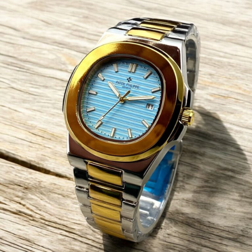 Patek Philippe Two-Tone Stainless Steel - Turquoise Textured Dial