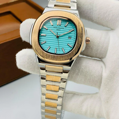Patek Philippe Two-Tone Stainless Steel - Turquoise Textured Dial