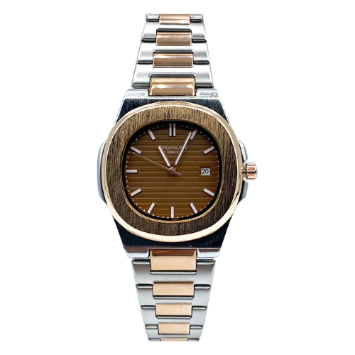 Patek Philippe Two-Tone Stainless Steel - Brown Textured Dial