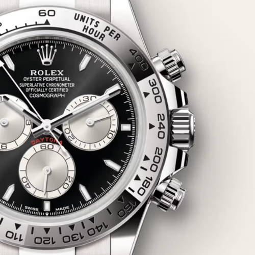 Rolex Luxury Stainless Steel Chronograph – Black Dial