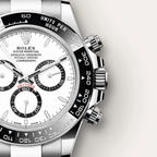 Rolex Luxury Stainless Steel Chronograph – White Dial