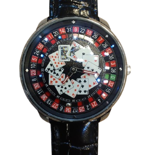 Pindu Design Casino Roulette Watch – Card Dial Edition